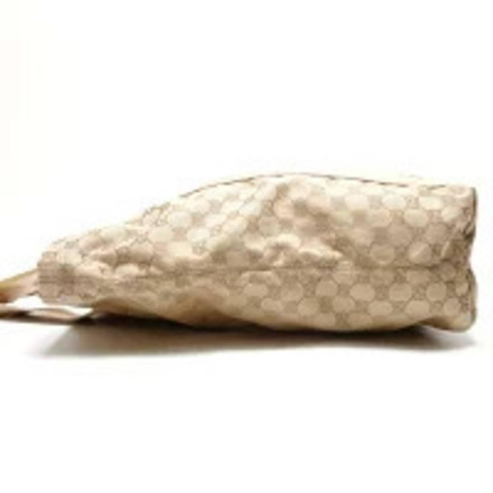 Gucci Beige Bag GG Tote Canvas Cream Brown